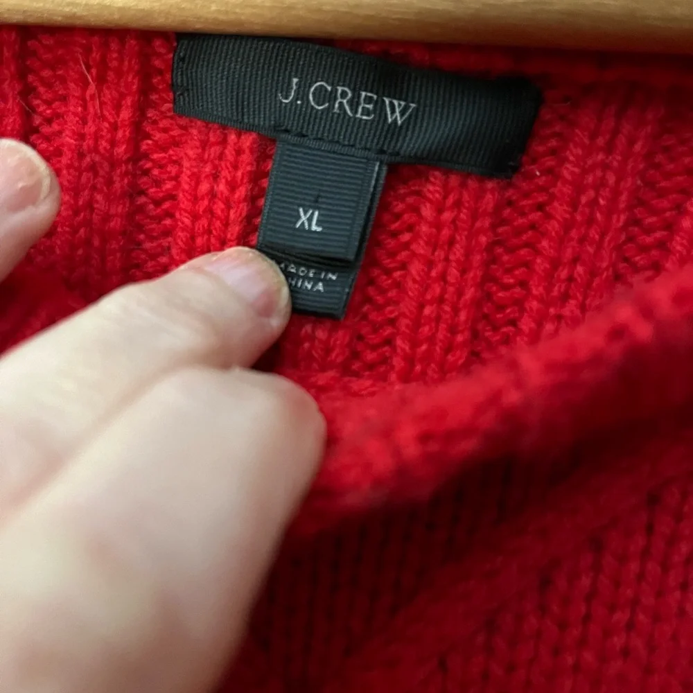 J. Crew Vibrant Red Knitwear